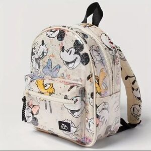 Disney Mickey Cartoon Mini Light Handbag Backpack